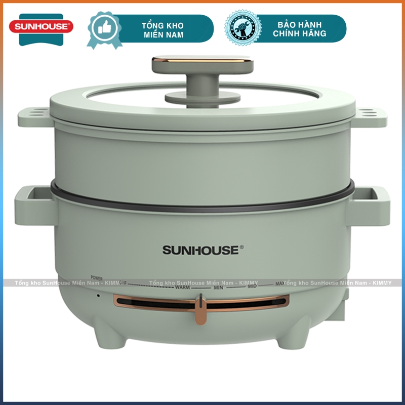 Nồi lẩu điện 4L đa năng có xửng Sunhouse SHD4540